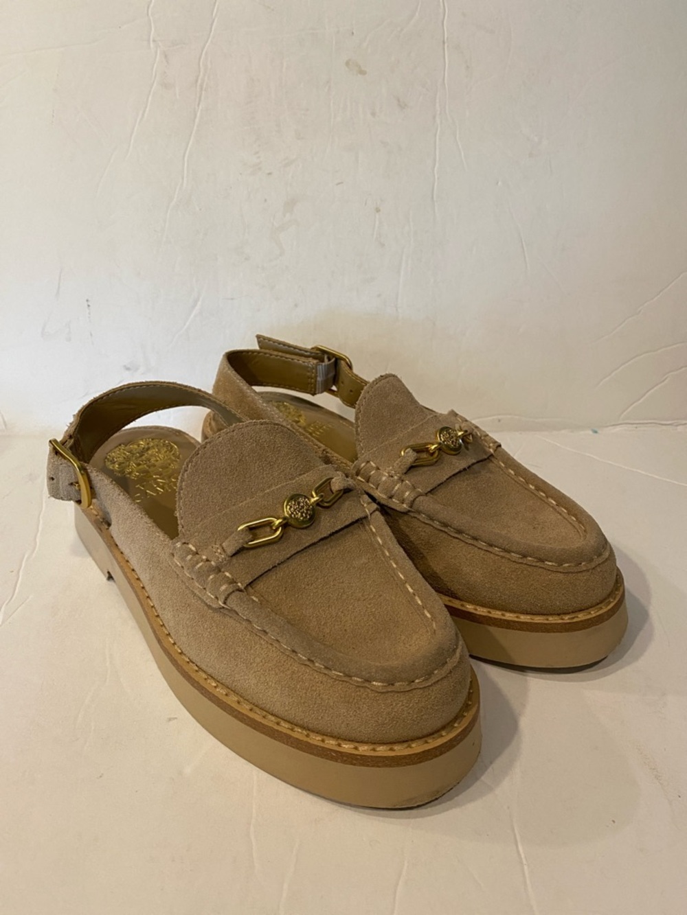 Vince Camuto Tan Suede Torrie Loafer